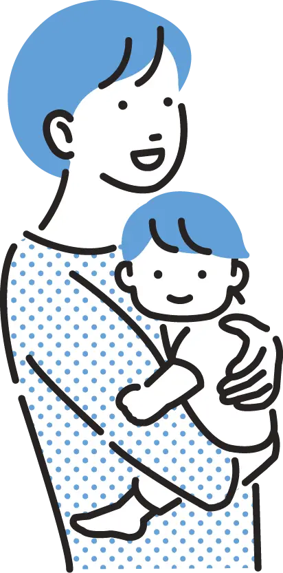 親子のイラスト