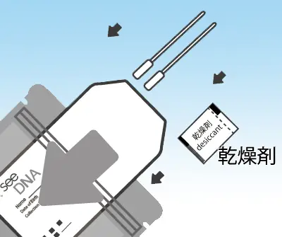 Ensure swab tips do not touch other surfaces