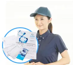 After application, you will receive a sample collection kit by mail