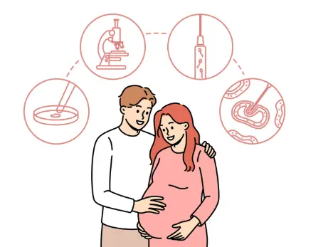A couple undergoing infertility treatment