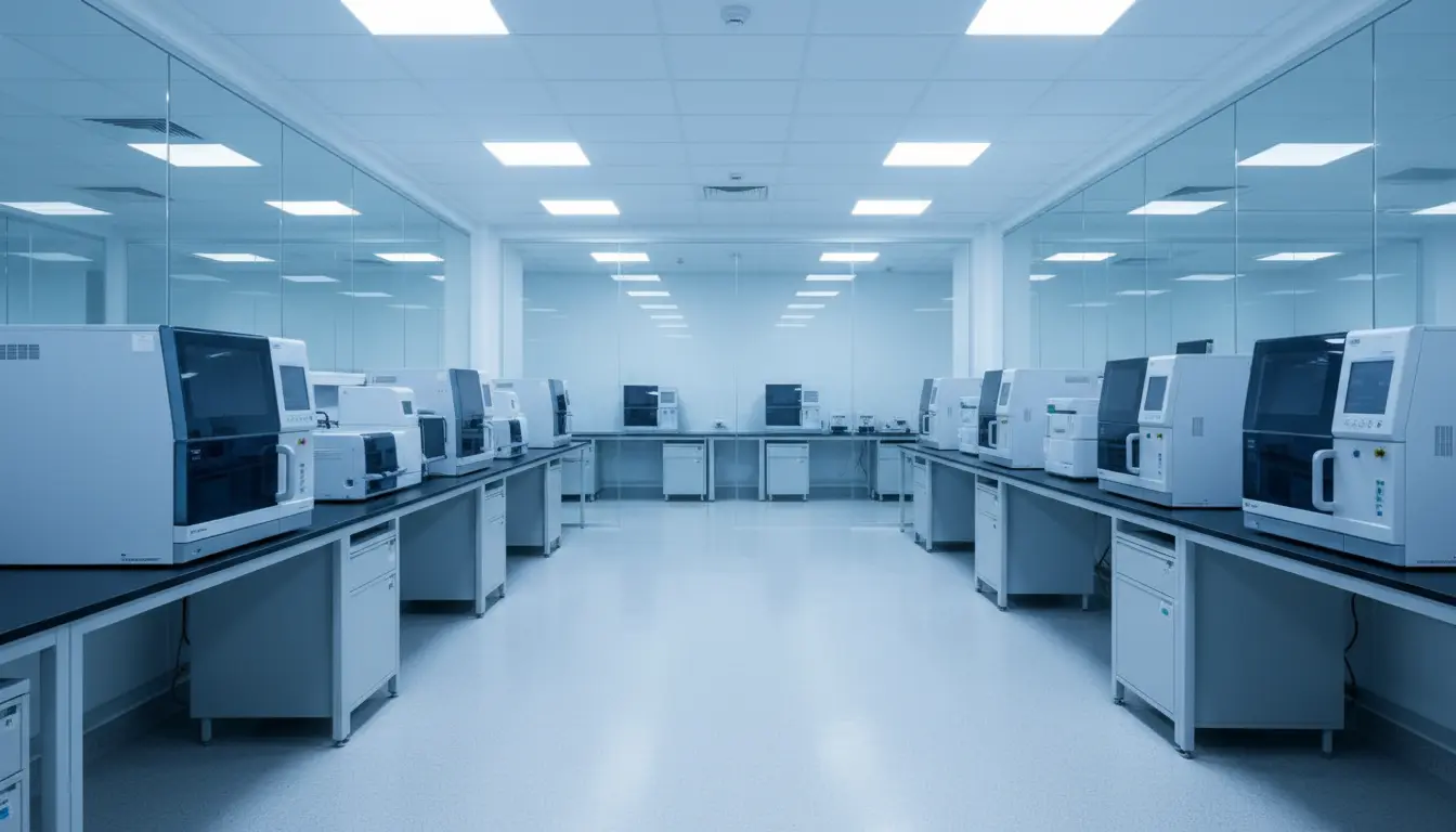 The key factors are "testing purpose" and "sample type"