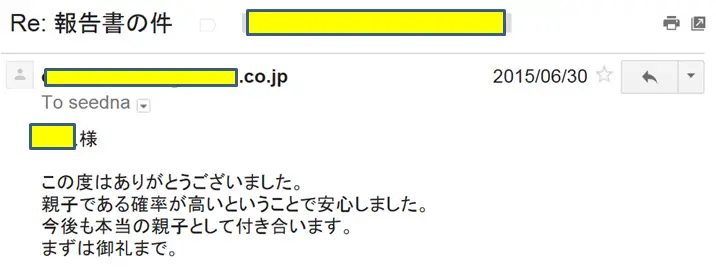 お客様からのメール
