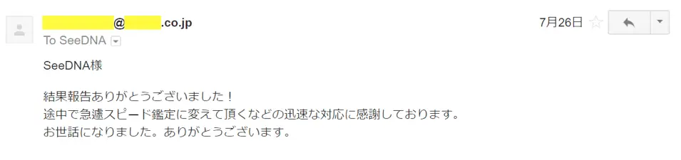 お客様からのメール