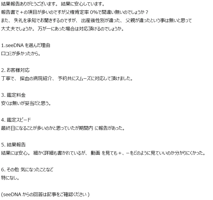 お客様からのメール