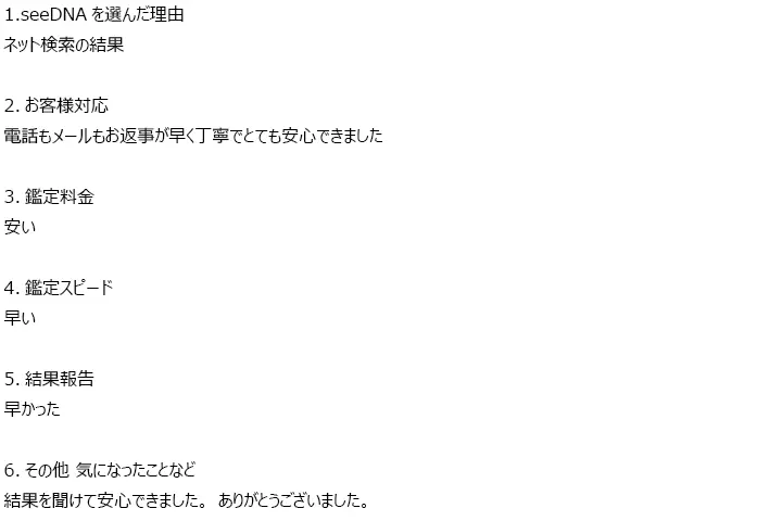 お客様からのメール