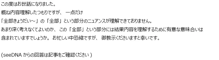 お客様からのメール