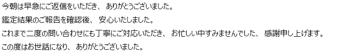 お客様からのメール