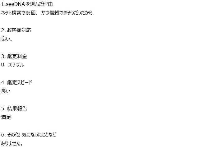 お客様からのメール